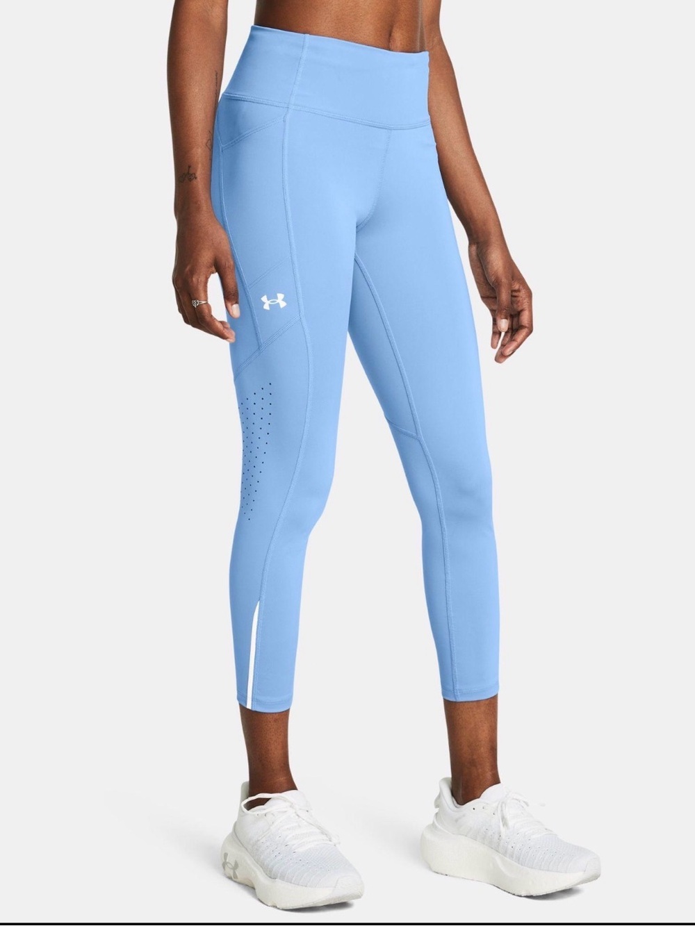 Under Armour Light Blue UA Launch Performance  Reflective Leggings
